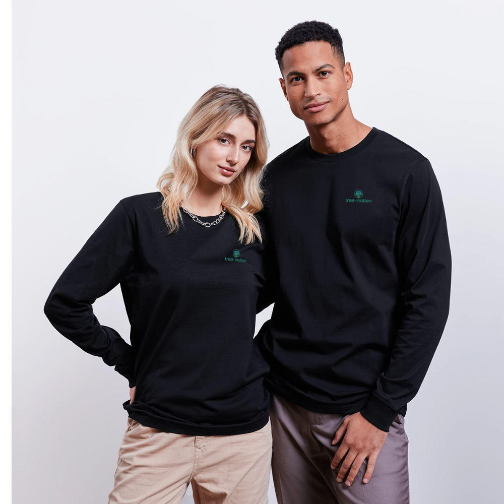 SHIFTS DRY Unisex Organic Longsleeve Shirt - black
