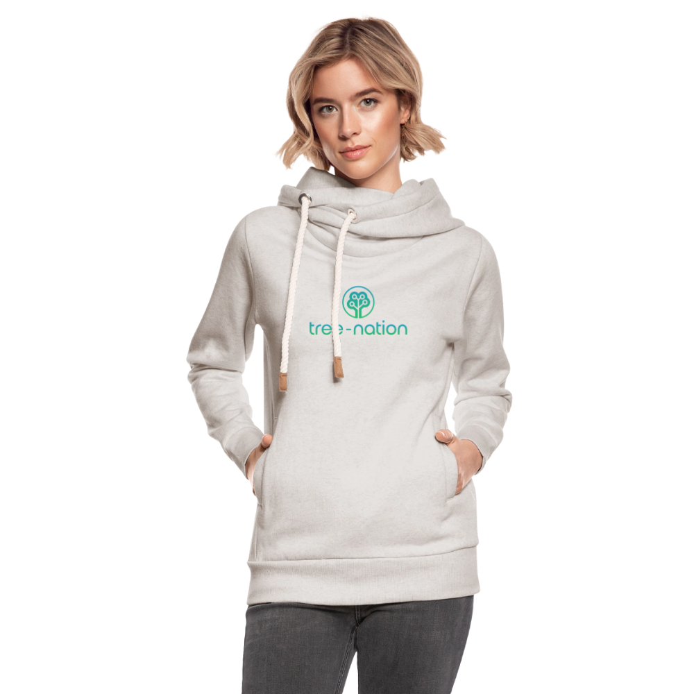 Shawl Collar Hoodie - heather oatmeal