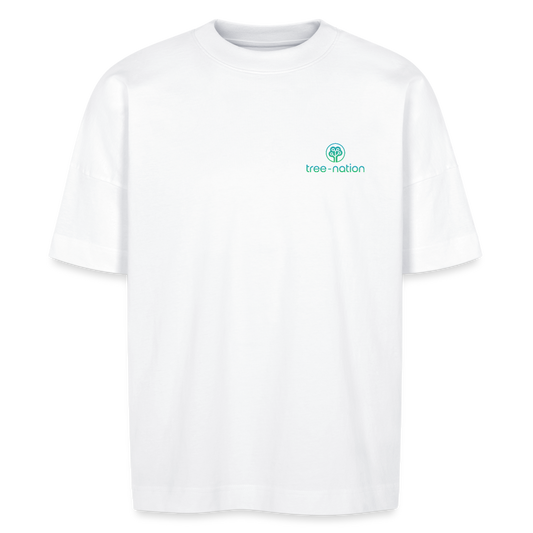 BLASTER unisex oversize organic T-shirt - white
