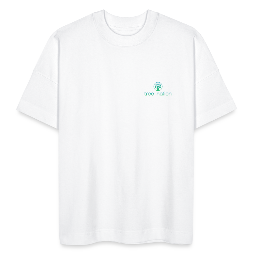 BLASTER unisex oversize organic T-shirt - white