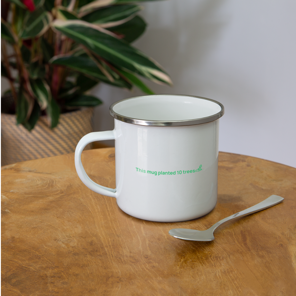 Camper Mug + 10 trees - white