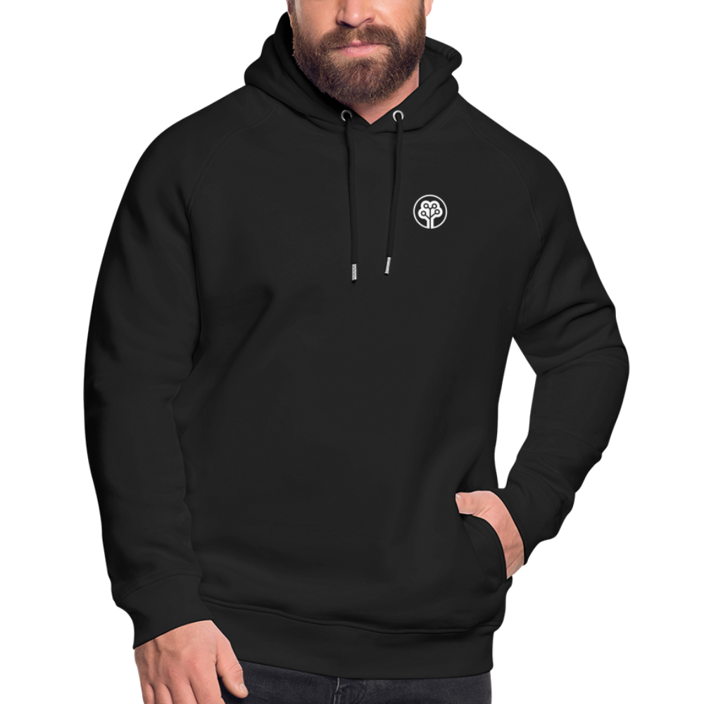 Unisex Logo All-Black Hoodie + 10 trees - black