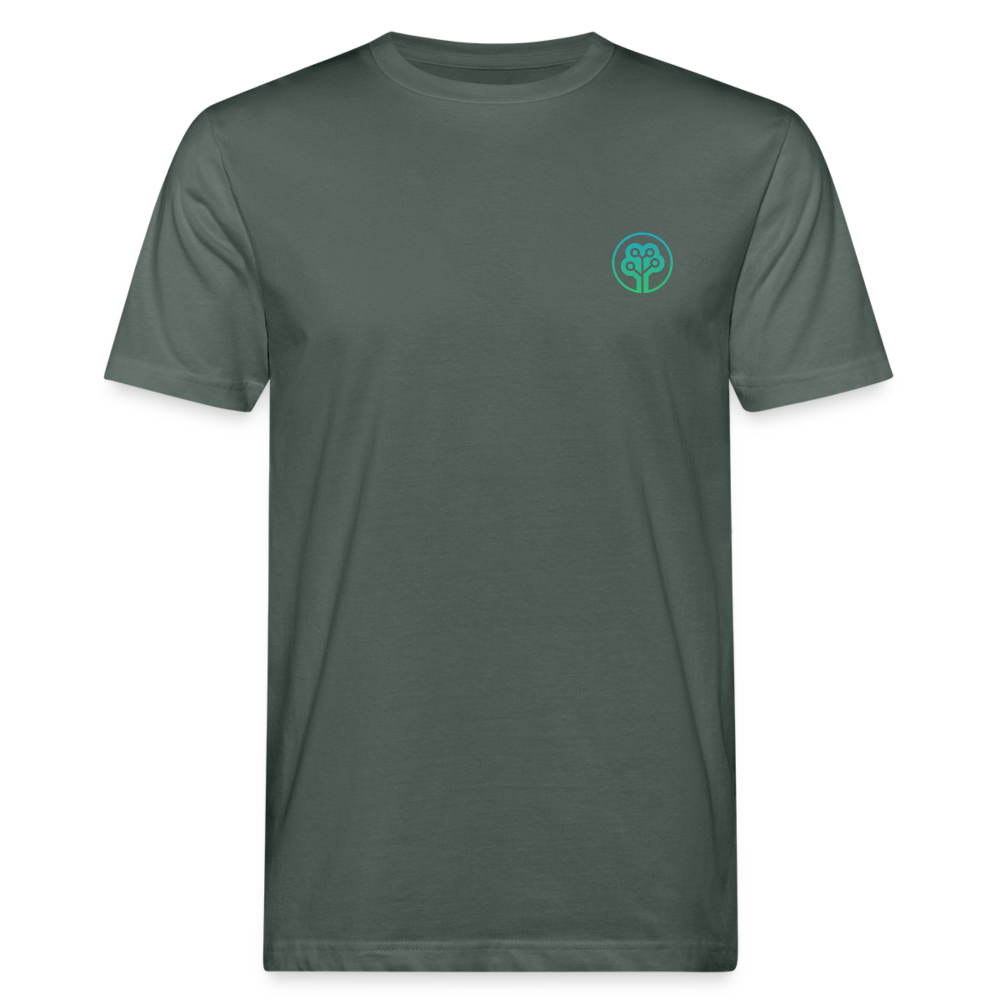 Men's Organic Logo T-Shirt + 10 trees - grey-green