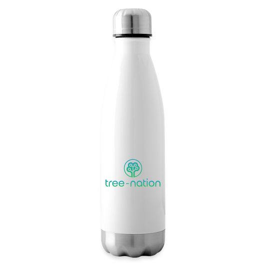 Insulated Water Bottle + 10 trees - white