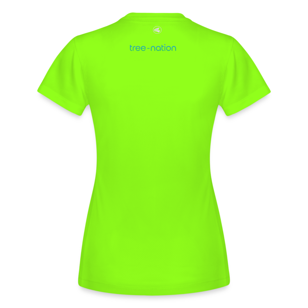 Woman's T-Shirt Run 2.0 - neon green