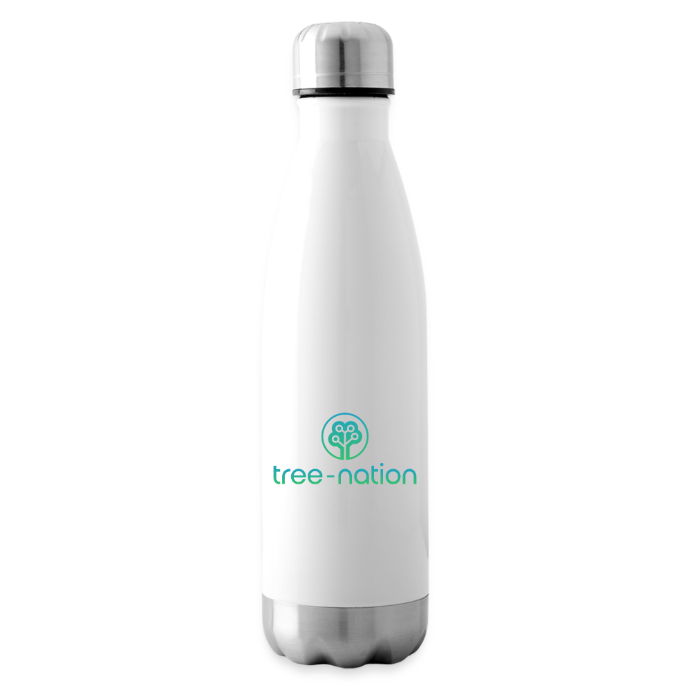 Insulated Water Bottle + 10 trees - white